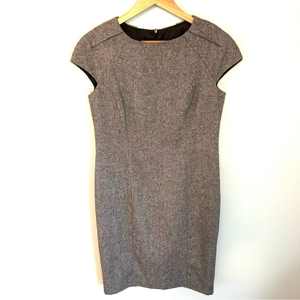 Zara Wool Blend Sheath Dress. Size Large.